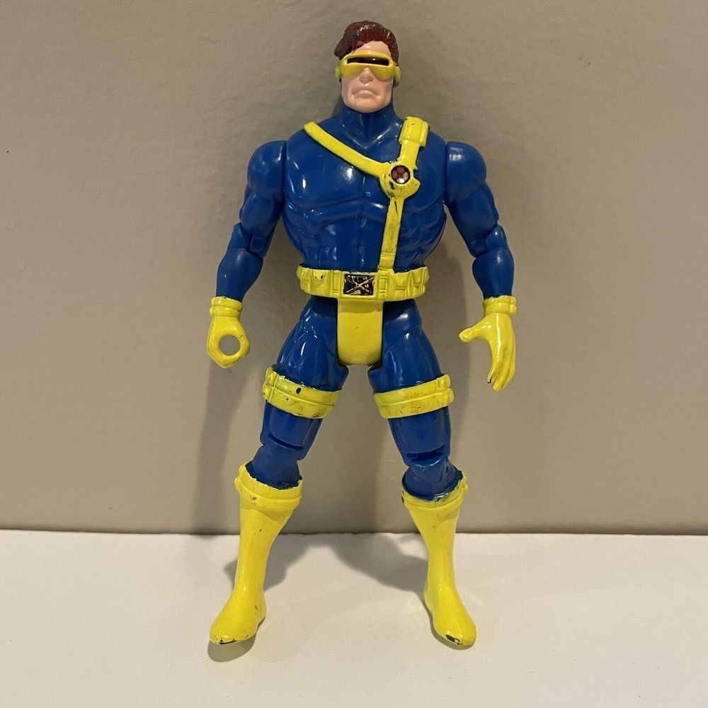 Marvel Uncanny X-Men Cyclops Light Up Optic Blast Action Figure 5"‎ Toybiz 1993